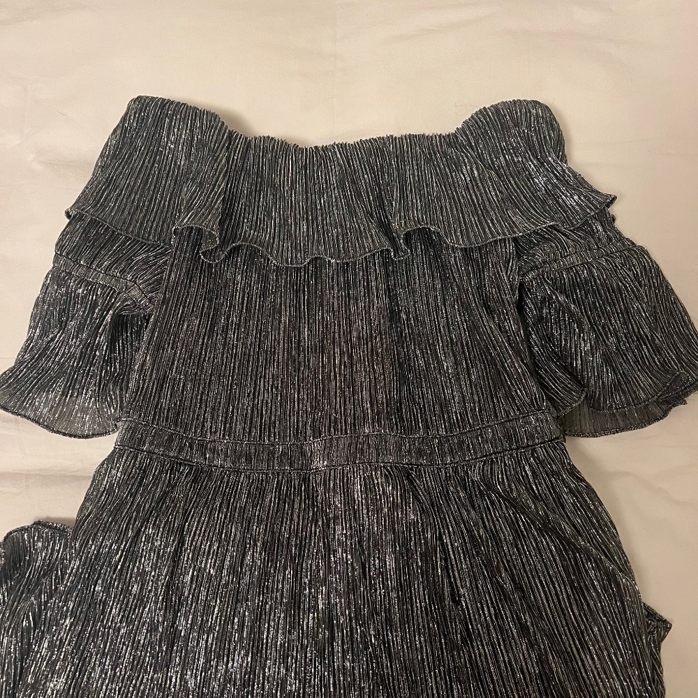 o.p.t  Metallic Vimmy Dress
